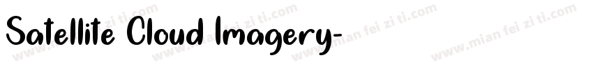 Satellite Cloud Imagery字体转换